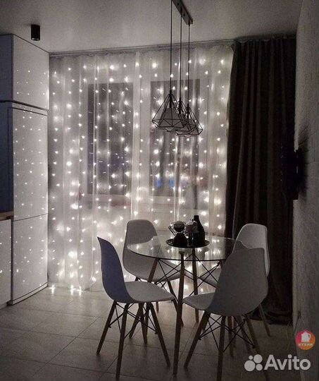 Гирлянда штора 3х3