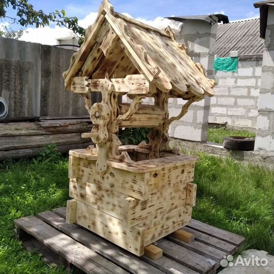 Колодец, телега, избушка и т.д