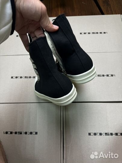 Rick owens кеды высокие