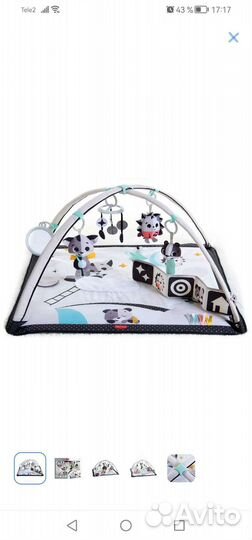 Детский развивающий коврик Teny Love день ночь