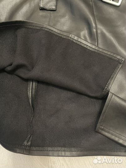 Кожаная юбка 44 размер