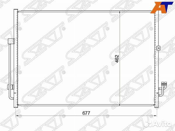 Радиатор кондиционера nissan murano, nissan murano