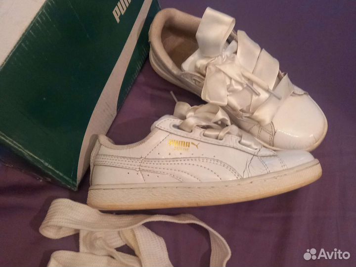 Кеды белые Puma