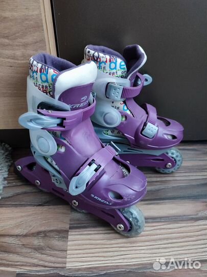 Роликовые коньки детские раздвижные