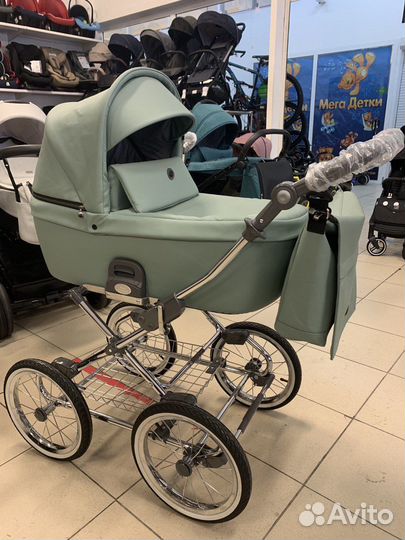 Коляска 2в1 Roan Coss Classic Хром 14 диаметр