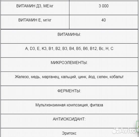 Брикет-концентрат для мясных пород птицы.2.5кг