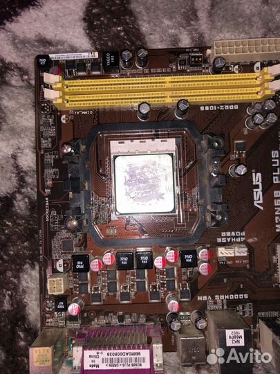 Материнка m2n68 plus, процессор AMD Athlon 2