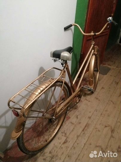 Велосипед ретро дамский золотой(можно в аренду)
