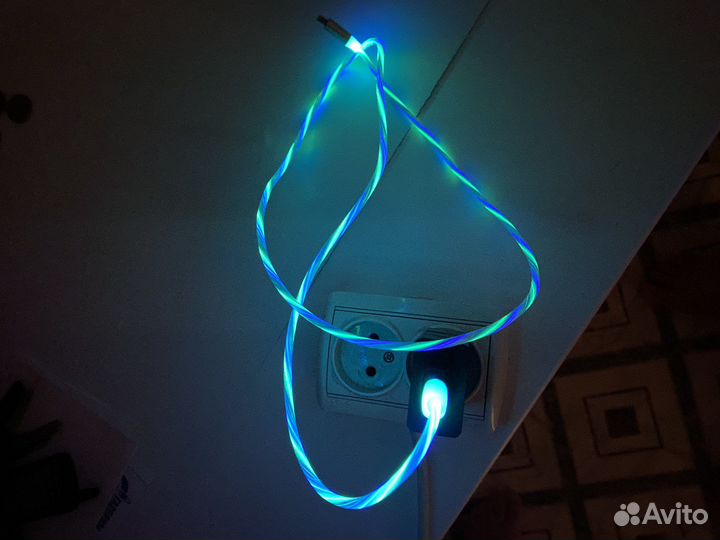 Кабель светящийся USB для зарядки Android
