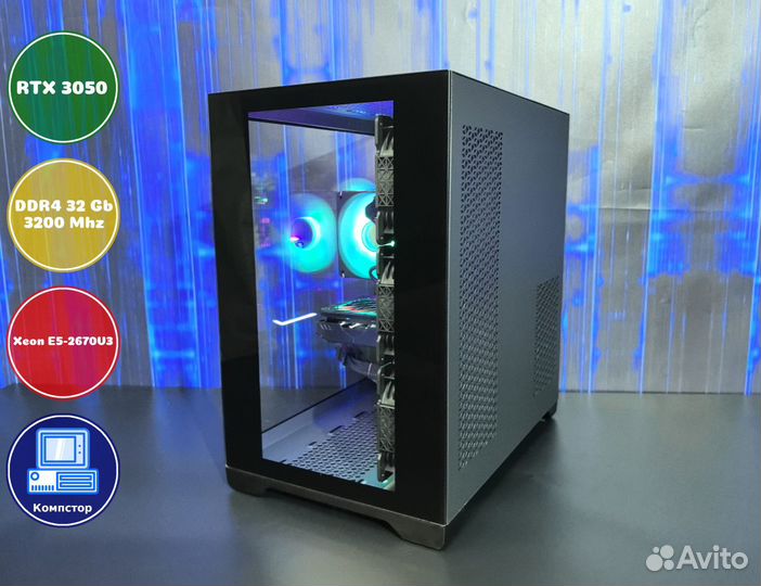 Системный блок 2670V3-RTX3050-32DDR4-FLR5831267-X99