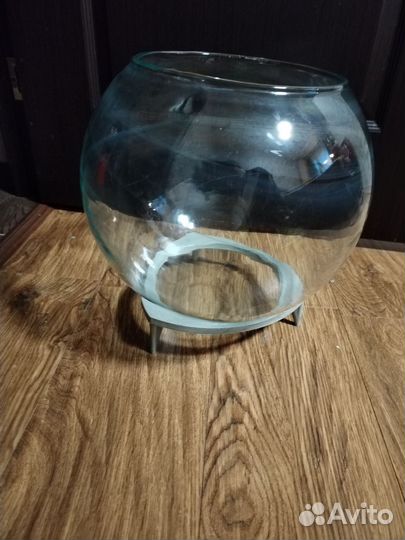 Аквариум круглый с подставкой