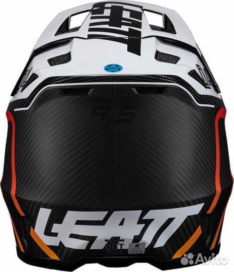 Шлем Leatt 9.5 Carbon для мотокросса c очками