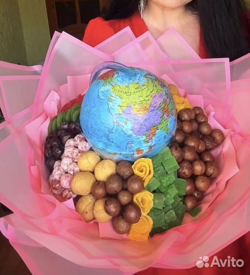 Съедобные Букеты из сухофруктов на 1 сентября