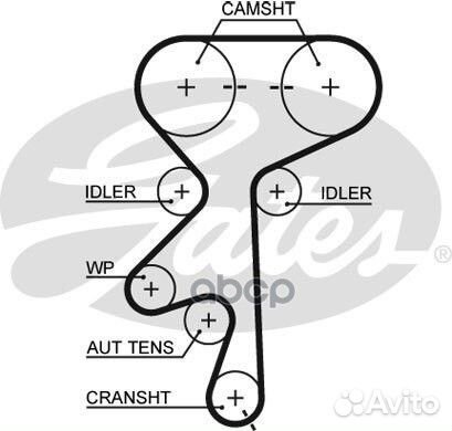 5499XS Ремень грм opel 1.6-1.8 02- (162x20) 549