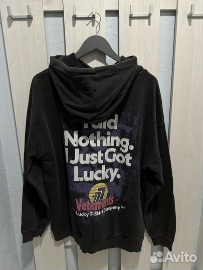 Худи Vetements I Got Lucky Hoodie