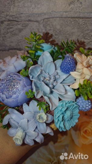 Мини букеты ручной работы из мыла