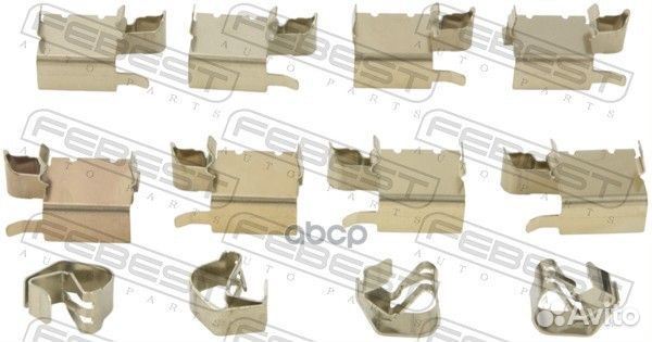 Монтажный комплект для дисковых колодок toyota