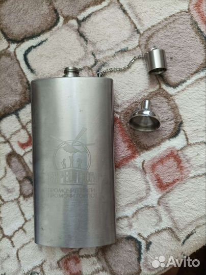 Фляжка карманная для алкоголя Экспедиция