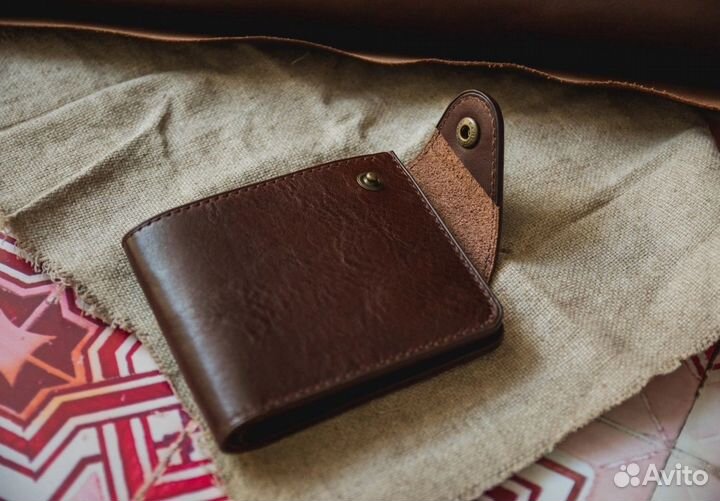 Кошелёк кожаный ручная работы