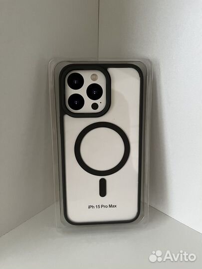 Чехол на iPhone 15 pro max темно-серый