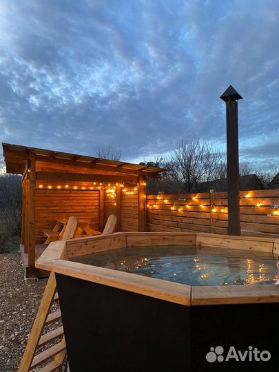 Банный чан на дровах