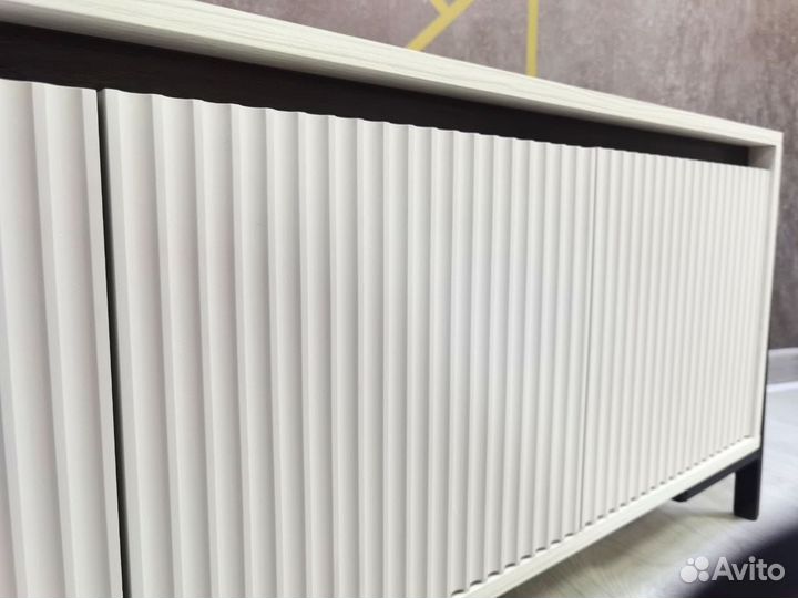 Тумба тв Квин-1 (Анкор светлый/Беж Нубук)