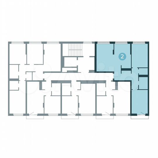 2-к. квартира, 86,7 м², 10/10 эт.