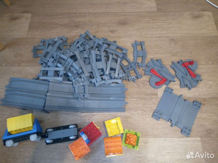 Lego duplo железная дорога 3.8кг