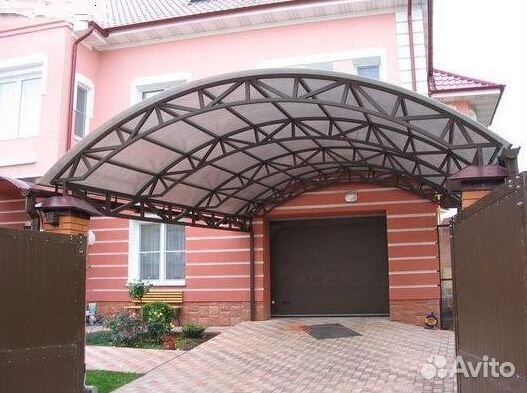 Навесы от производителя. Монтаж
