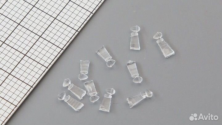 1:43 Фонарь передний пф-10Г(Р), комплект 10 шт., прозрачный