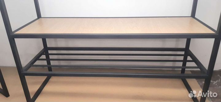 Вешалка рейл напольная в прихожую лофт