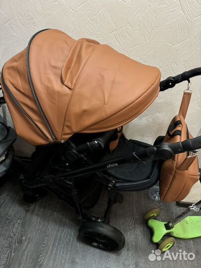 Коляска 2 в 1 эко кожа