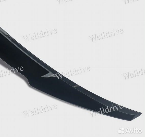 Спойлер на багажник BMW 5 G30 М4 черный глянец