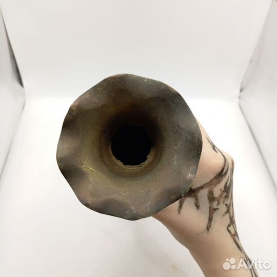 Ваза Для Цветов Латунь Индия Резьба Узоры Винтаж