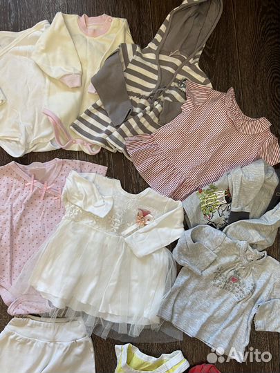 Пакет одежды на девочку 6-12 месяцев