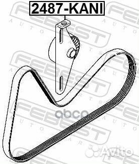 Ролик натяжной 2487-kani Febest