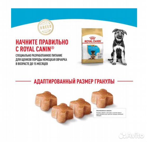 Корм для собак Royal canin german shepherd puppy