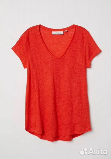 Футболка h&m 100% лён новая M, L