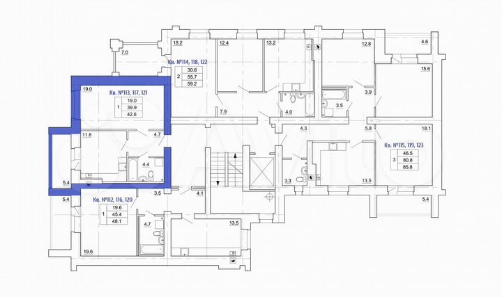 1-к. квартира, 43 м², 5/9 эт.