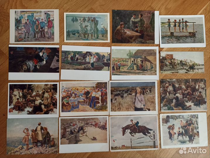 Открытки соцреализм живопись СССР