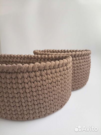 Корзинки вязаные 2 шт
