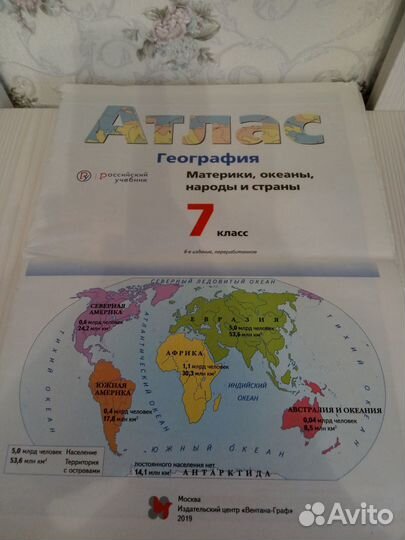Атлас по географии 7 класс