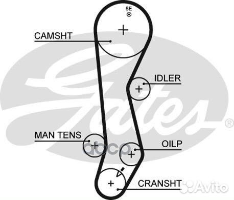 Ремень грм 5389XS Gates
