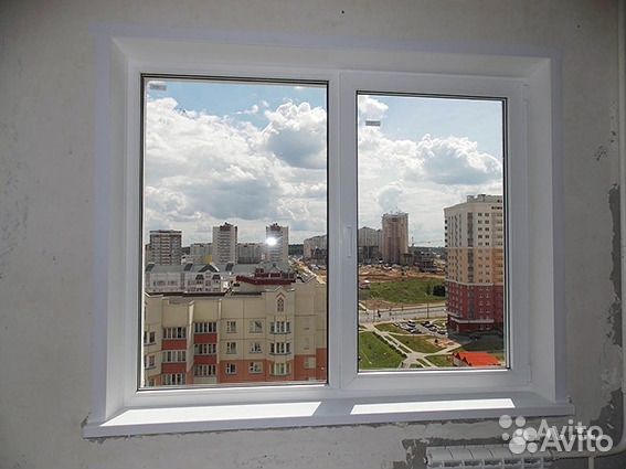 Окно двустворчатое 1350*1560