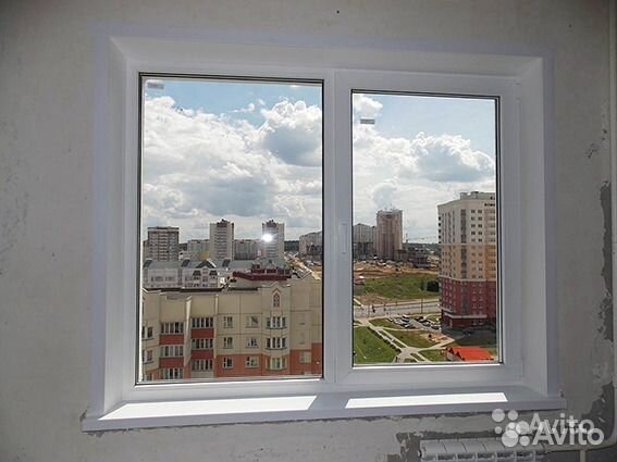 Окно двустворчатое 1350*1560