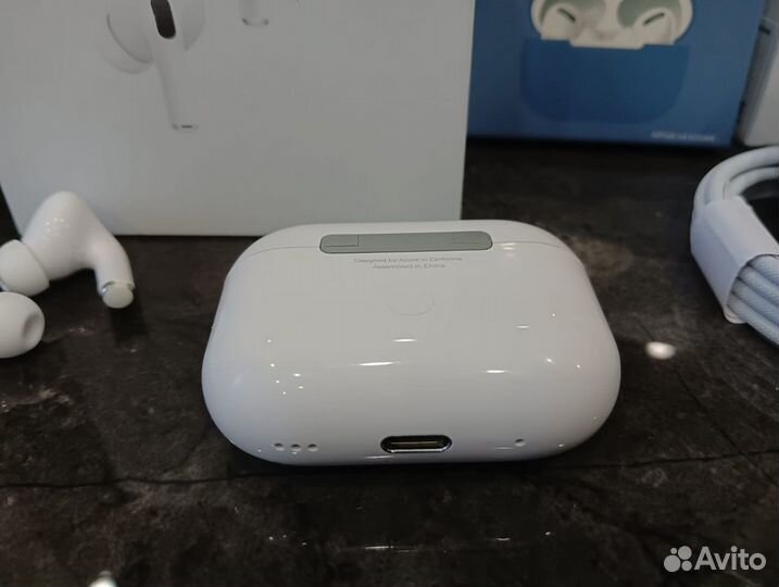 Airpods Pro 2 Platinum с шумоподавлением