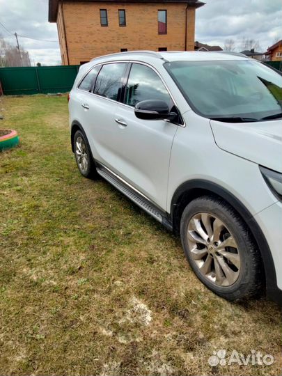 Пороги подножки Kia Sorento