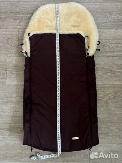 Спальный мешок в коляску из овчины