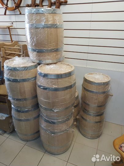 Бочка деревянная