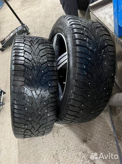 Колёса в сборе 225/55 R17 зимние шипы Gislaved